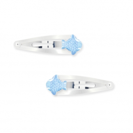 clic-clac 3cm. poisson Ribambelle bijoux enfants fille