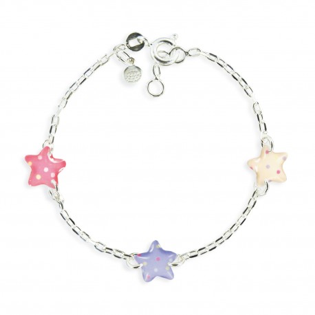 bracelet 3 motifs étoile Ribambelle bijoux enfants fille