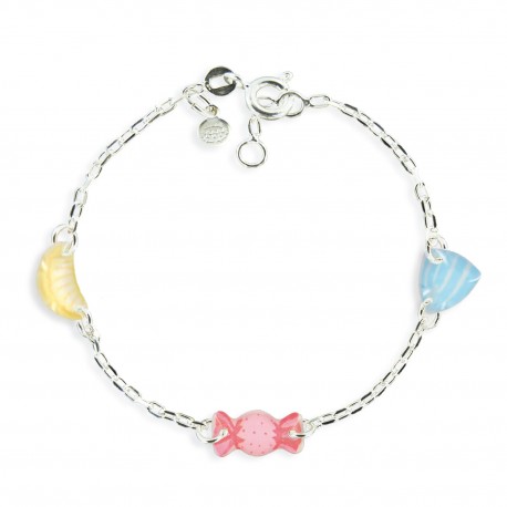 bracelet 3 motifs bonbon Ribambelle bijoux enfants fille