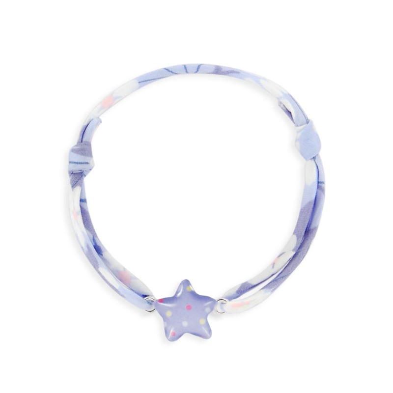 Bracelet lacet breloque étoile Ribambelle bijou pour fille