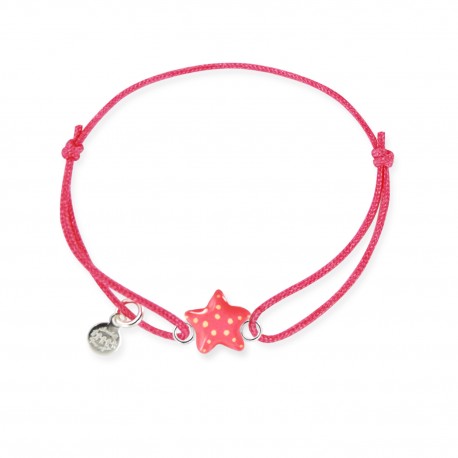 Bracelet Lacet Bebe Etoile De Mer Ribambelle Bijou Pour Fille