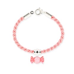 Bracelet cordelière bonbon