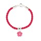 bracelet cordelière fleur framboise Ribambelle bijoux enfants fille