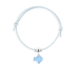 Bracelet lacet breloque poisson