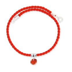 Collier cordelière coccinelle