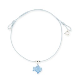 Collier lacet poisson