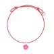 collier lacet fleur framboise Ribambelle bijoux enfants fille