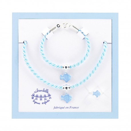 ensemble cordelière poisson Ribambelle bijoux enfants fille