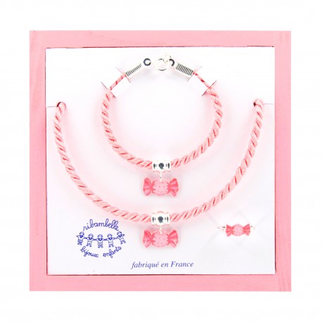 ensemble cordelière bonbon Ribambelle bijoux enfants fille