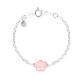 bracelet chaîne bébé fleur rose Ribambelle bijoux enfants fille