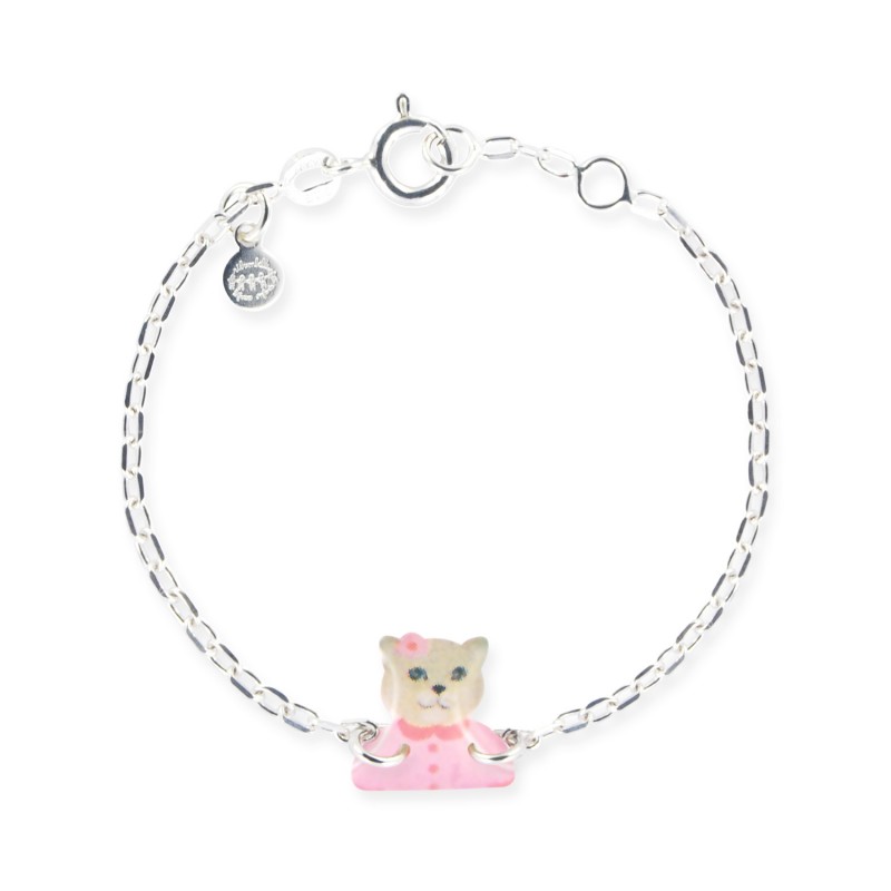 Bracelet petit chat cannelle bijou original enfant fille - Un grand marché